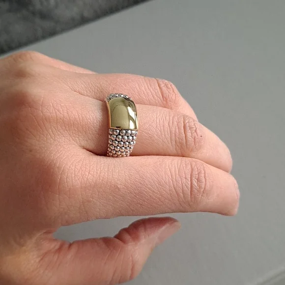 NWT Lagos High Bar Smooth Plate ring - Picture 13 of 16